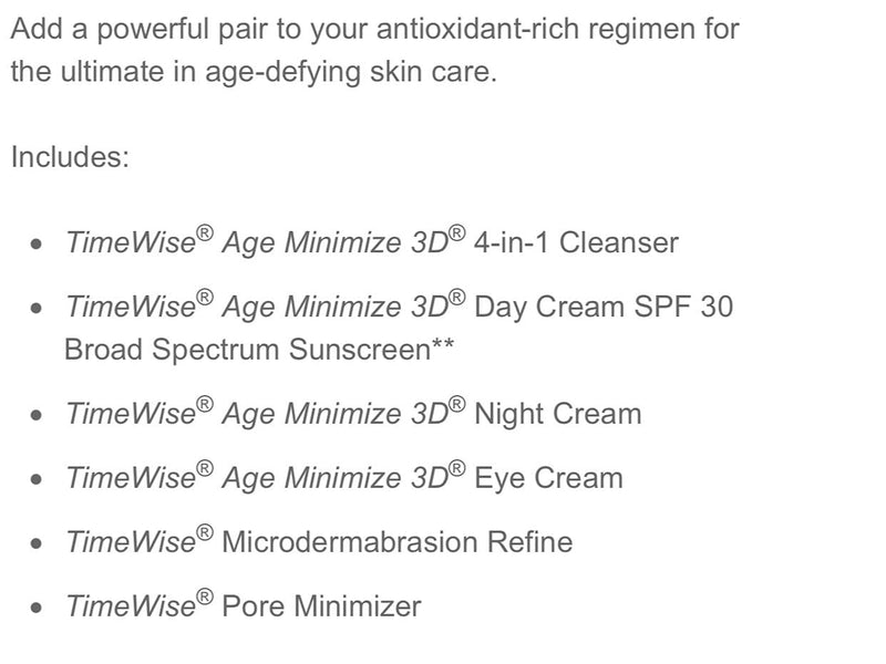 Conjunto TimeWise® Ultimate Miracle 3D™ para Pele Mista/Oleosa