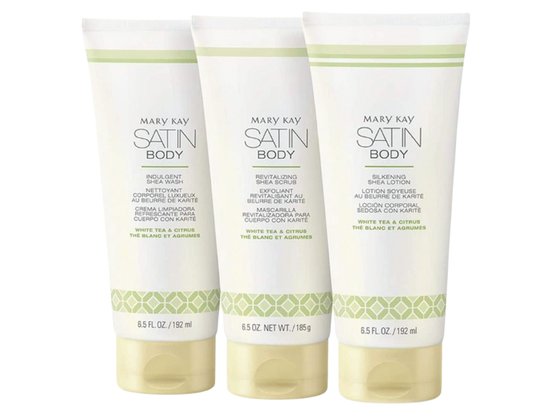 Kit Satin Body® Karité Essência de Chá Branco & Citrus